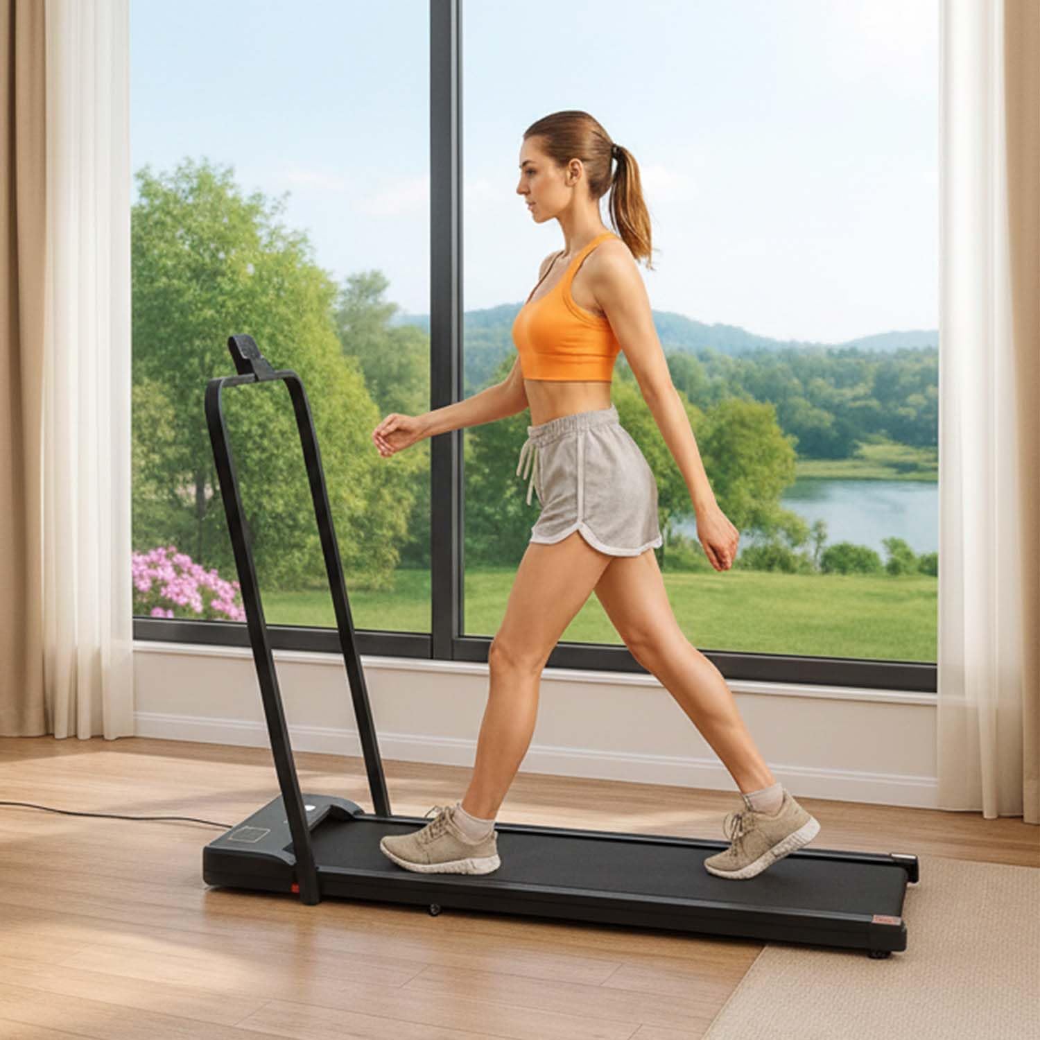 Alivio foldable home treadmill