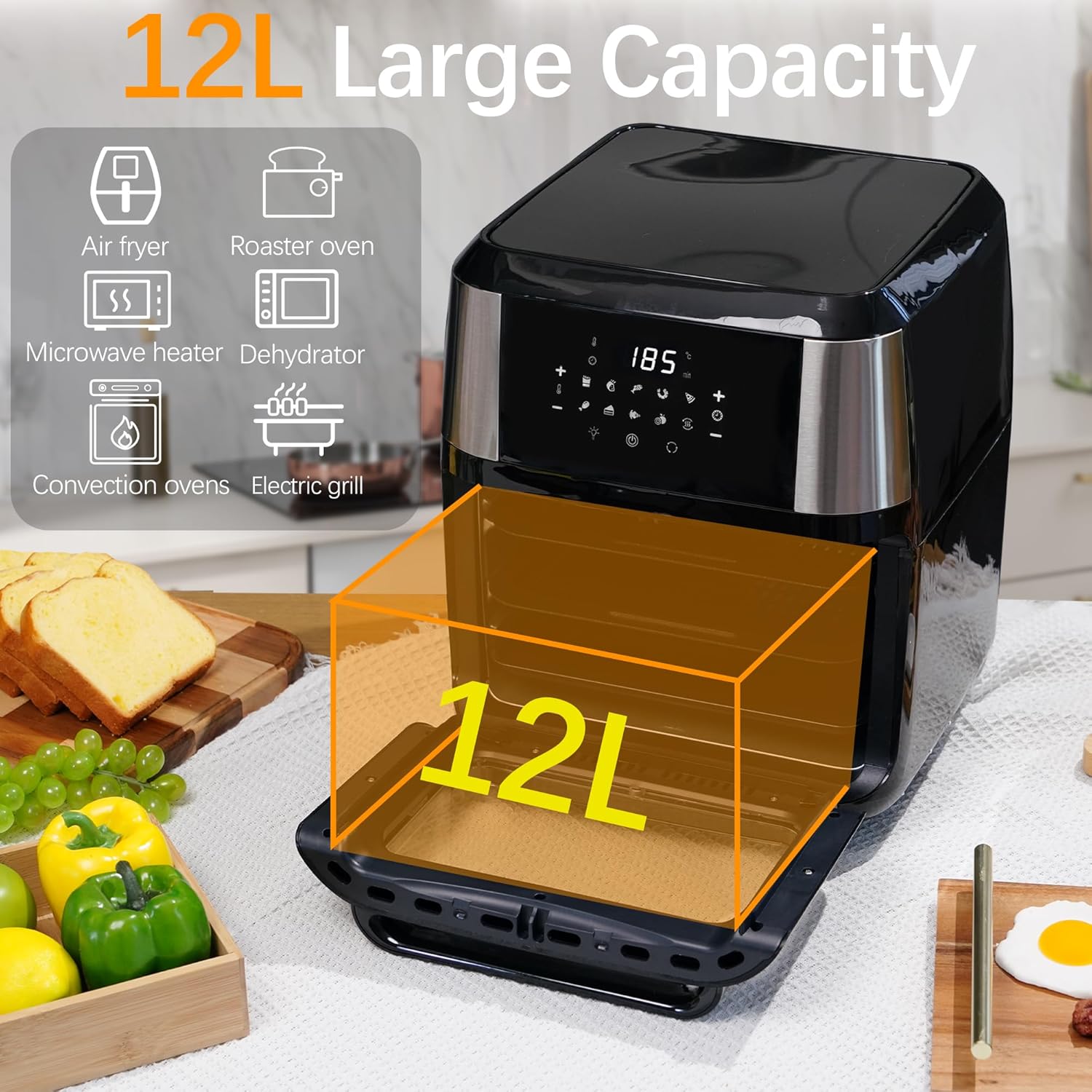 Alivio 12L air fryer - Image 2