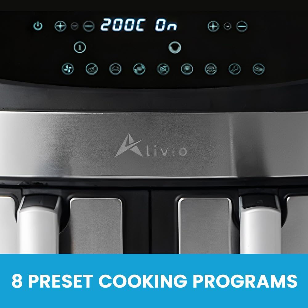 Alivio 9L dual basket air fryer - Image 4